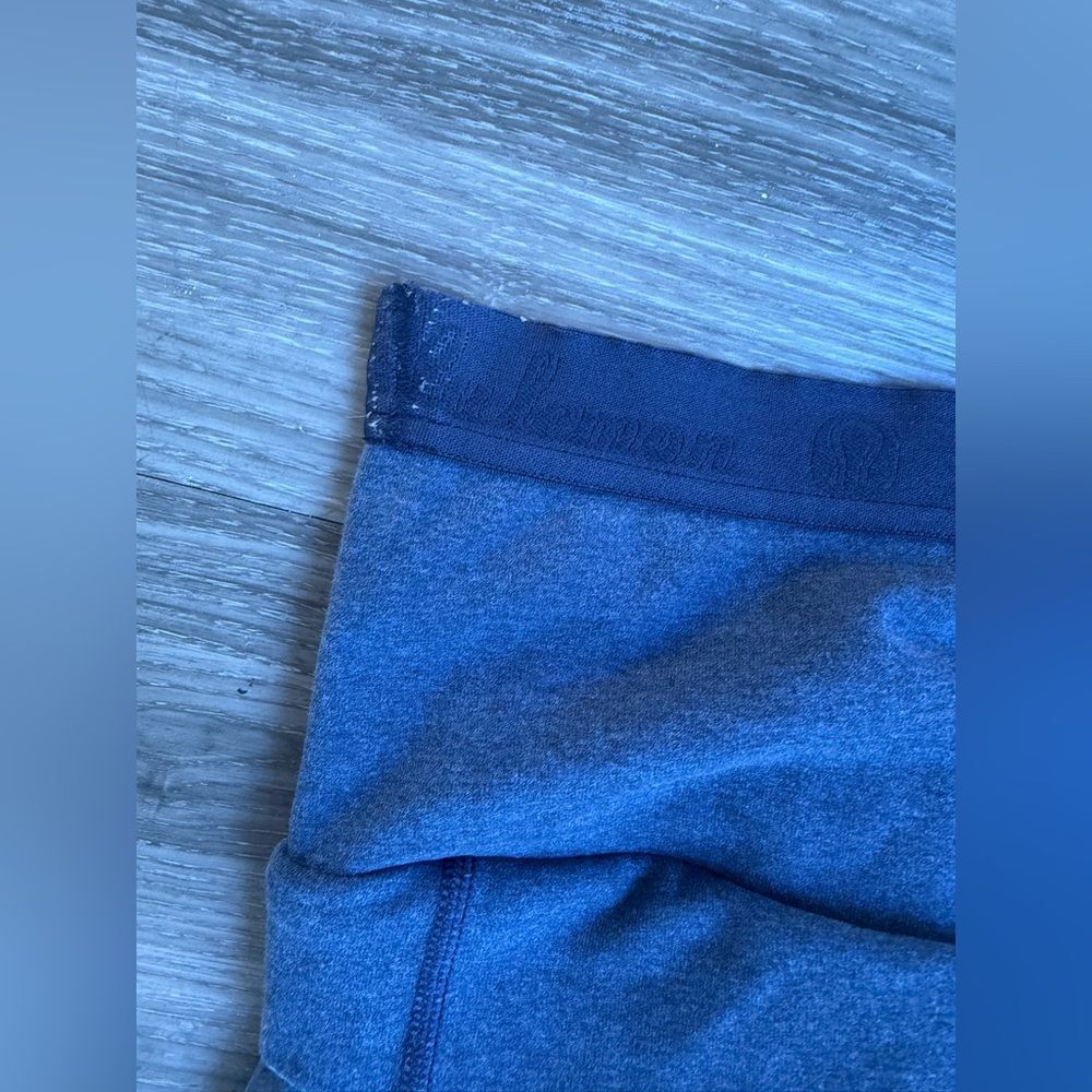 Lululemon Live Natural Pant Heathered Cadet Blue Size 4 logo waistband - Picture 4 of 8